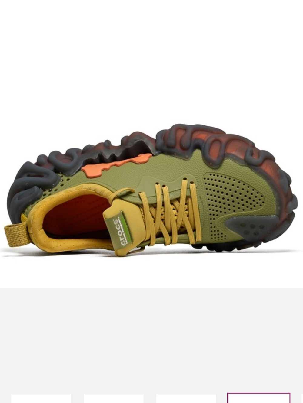 CROCS Men's Green & Yellow Juniper Wave Sneakers - Picture 3 of 5